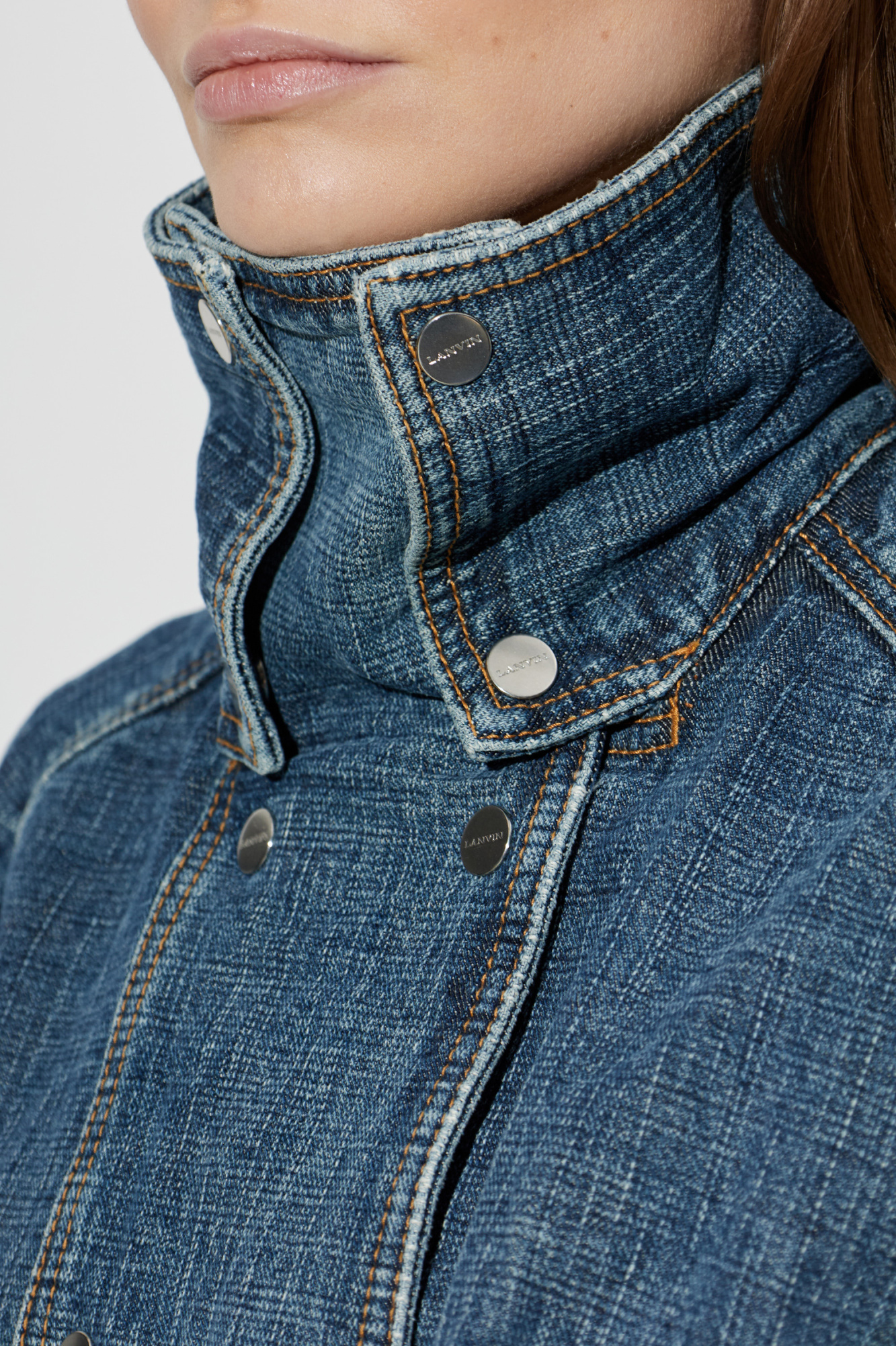 Lanvin Denim jacket with stand-up collar | Women's | Vitkac